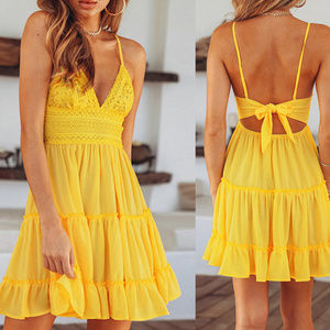 White Halter mini dress